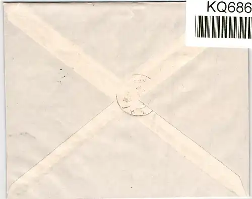 Deutsches Reich 850-853 auf Brief als Mischfrankatur portogerecht #KQ686
