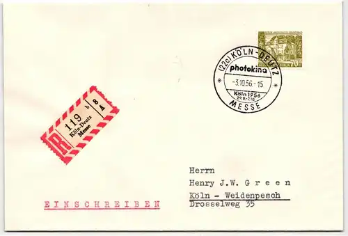 Berlin 123 auf Brief als Einzelfrankatur portogerecht #KQ748