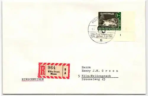 Berlin 229 auf Brief als Einzelfrankatur FN 1 #KQ758