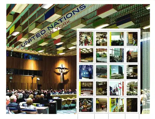 Vereinte Nationen 1388-1397 postfrisch und gestempelt, als Kleinbogen #KS116