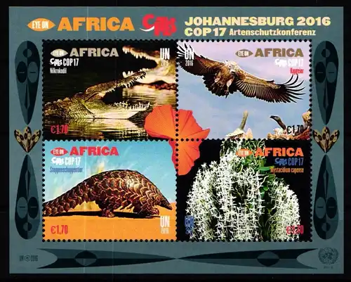 Vereinte Nationen Wien 933-936 postfrisch als Block 41 #KS194