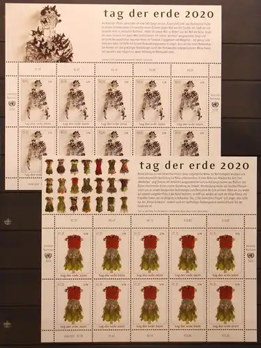 Vereinte Nationen Wien 1084-1085 postfrisch als Kleinbogensatz #KS181