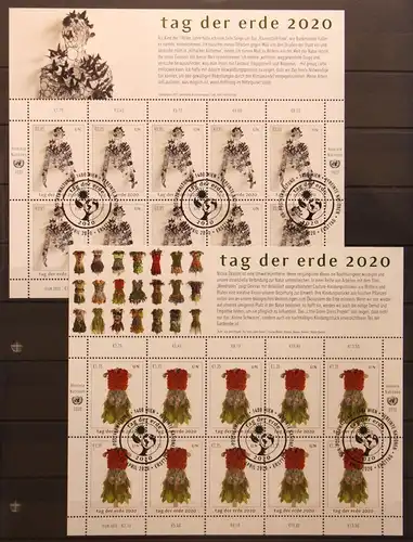 Vereinte Nationen Wien 1084-1085 gestempelt als Kleinbogensatz #KS183