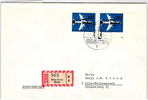 Berlin 230 FN auf Brief als Mehrfachfrankatur Formnummer 2 #KQ854