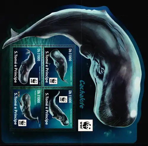 Sao Tome e Principe Block 1330 postfrisch Wale #JV382