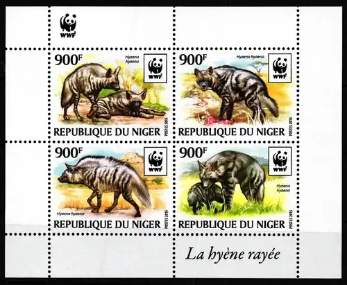 Niger Block 473 postfrisch Hyänen #JV372