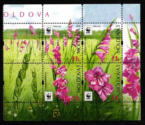 Moldawien 958-961 postfrisch als 4er Block, Blumen #JV440