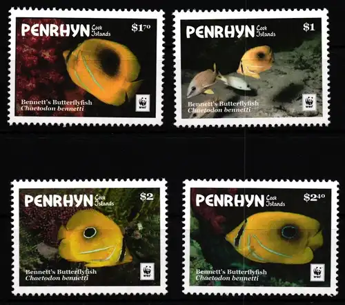 Penrhyn 825-828 postfrisch Fische #JV368