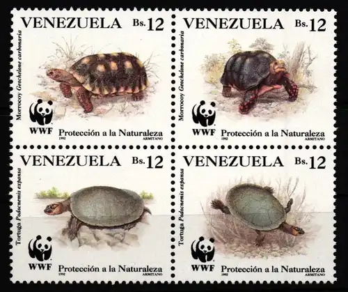 Venezuela 2729-2732 postfrisch als 4er Block, Schildkröten #JV458