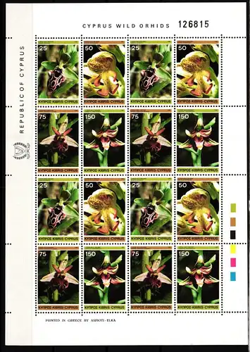 Zypern 552-555 postfrisch als Kleinbogen #JV514