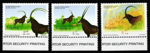 Angola 1699-1701 postfrisch Antilopen #JV580
