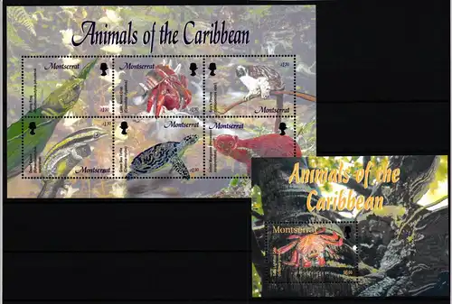 C.U.B.A. Block 184 + 4538-4542 postfrisch Wildtiere #JV601