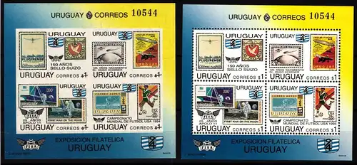 Uruguay Block 61 A und B postfrisch #JV692