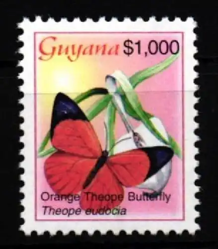 Guyana 7587 postfrisch Schmetterling #JV595