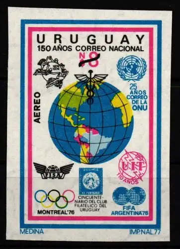 Uruguay 1465 B postfrisch Weltpostverein/ UPU #JV818