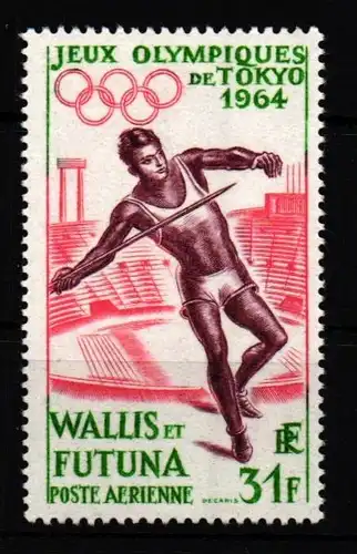 Wallis & Futuna 205 postfrisch Olympiade 1964 Tokio #JV777