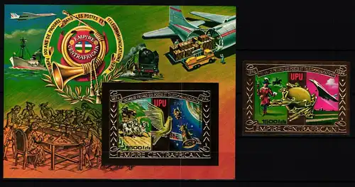 Zentralafr. Rep. Block 31 B + 547 B postfrisch Weltpostverein/ UPU #JV823