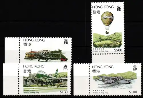 Hongkong 423-426 postfrisch Luftfahrt #JV718