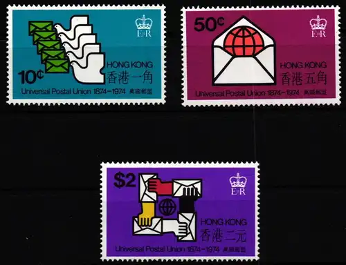Hongkong 292-294 postfrisch UPU #JV717