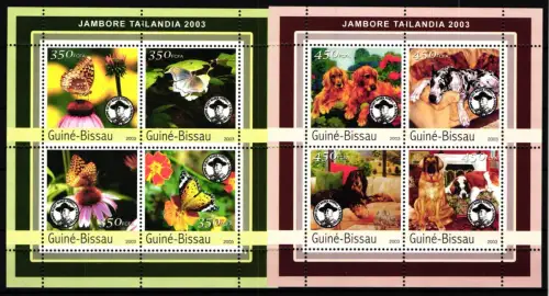 Guinea Bissau 2033-2040 postfrisch als Kleinbögen #JV850