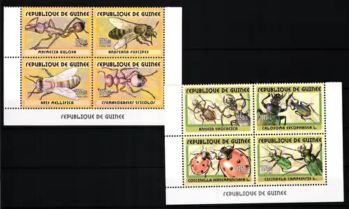 Guinea 3366-3373 A postfrisch Insekten #JV874
