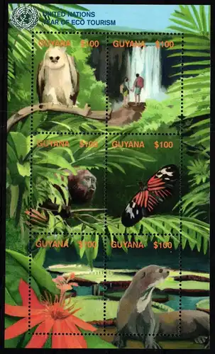 Guyana 7408-7413 postfrisch Wildtiere #JV899