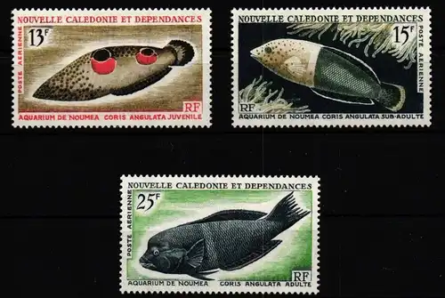 Neukaledonien 415-417 postfrisch Fische #JV903