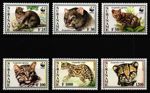 Surinam 1514-1519 postfrisch Wildkatzen #JV468