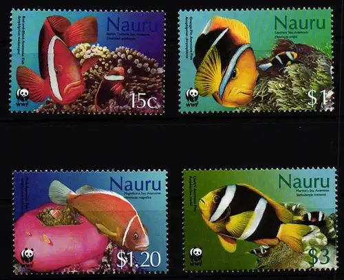 Nauru 553-556 postfrisch Fische #JV471