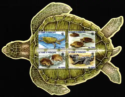 Sao Tome e Principe Block 419 postfrisch Schildkröten #JV482