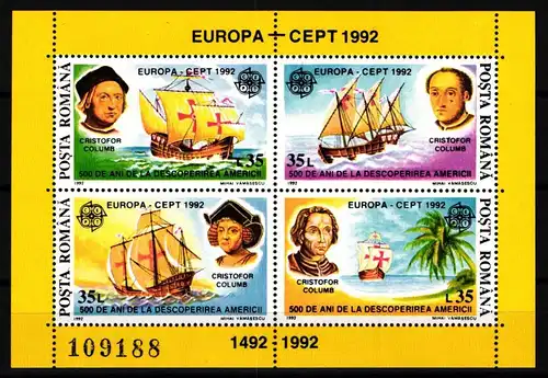 Rumänien Block 271 postfrisch Schifffahrt #KC071