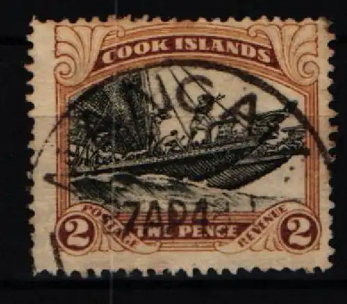 Cook Inseln 31 C gestempelt Schifffahrt #KC110