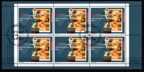 Schweiz 1922 gestempelt als Kleinbogen #KR367