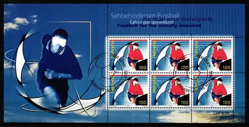 Schweiz 1925 gestempelt als Kleinbogen #KR366