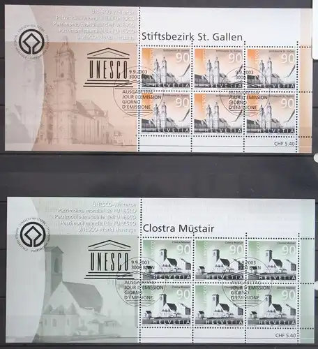 Schweiz 1846-1850 gestempelt als Kleinbogen #KR371