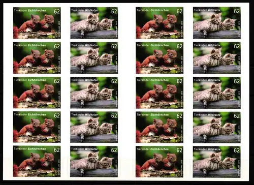 BRD Bund 3129-3130 postfrisch als Folienblatt #KS582