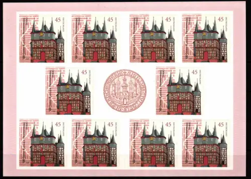 BRD Bund MH 78 postfrisch Markenheftchen #KS587