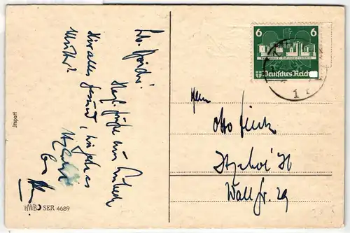 Deutsches Reich 576 auf Postkarte als Einzelfrankatur portogerecht #KT221