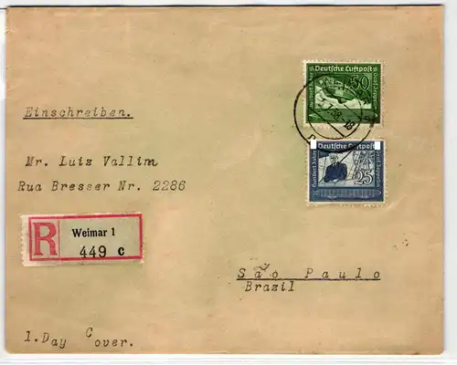 Deutsches Reich 669-670 als Ersttagsbrief #KT245