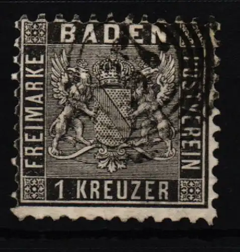 Baden 13 gestempelt tiefst geprüft Flemming BPP #KT305