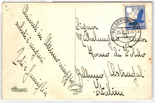 Deutsches Reich 531 auf Postkarte als Einzelfrankatur portogerecht #KT234
