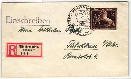 Deutsches Reich 699 auf Brief als Einzelfrankatur portogerecht #KT260