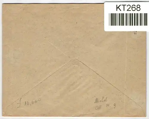 Deutsches Reich 651, 653 auf Brief portogerechte Geschäftspapiere #KT268