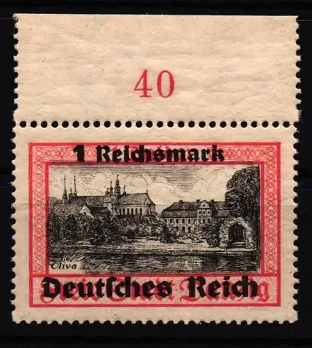Deutsches Reich 728 postfrisch vom Oberrand gefaltet #KT383