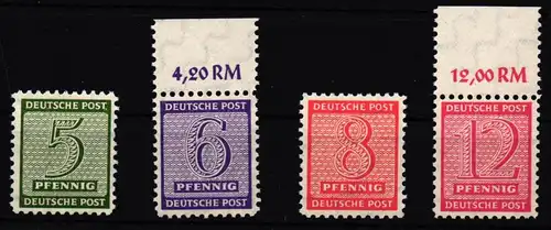 SBZ 120-123 x postfrisch geprüft Ströh BPP #KT404