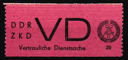 DDR Dienstmarken D 1 A postfrisch #KT455
