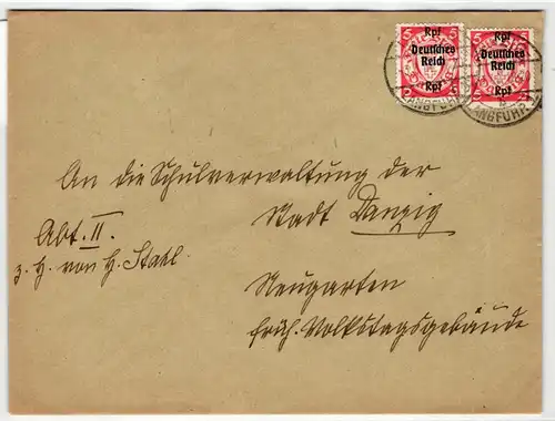 Deutsches Reich 718 auf Brief als Mehrfachfrankatur #KT484