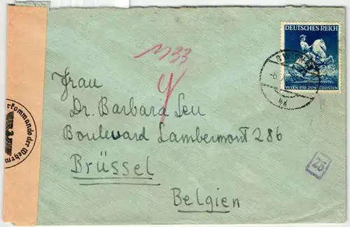 Deutsches Reich 771 auf Brief als Einzelfrankatur portogerecht #KT521