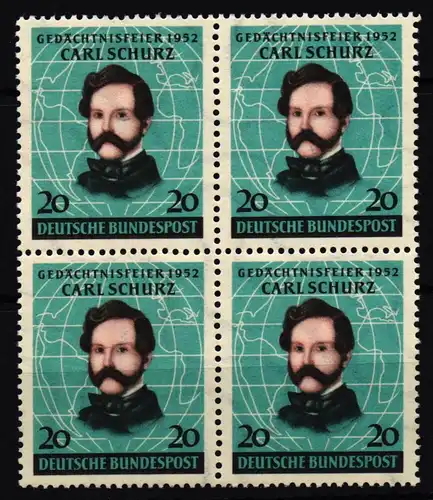 BRD Bund 155 postfrisch als 4er Block #KT533