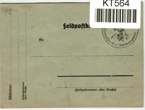 Deutsches Reich 823-825 auf Postkarte Satz kompl. vom Eckrand Sonderstem. #KT564
